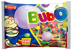 CHICLE DE BOLA BUBO 3SAB SAMS 100UN