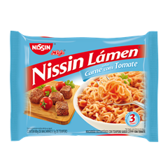 NISSIN LAMEN CARNE C/TOMATE 85G
