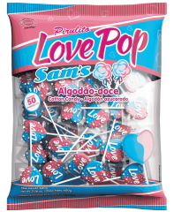 PIR CORACAO LOVE POP ALGODAO DOCE 600G