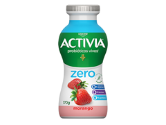 ACTIVIA ZERO LIQ. MORANGO 170G *208