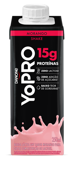 YOPRO UHT 15G SHAKE MORANGO 250ML*761