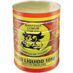 MANTEIGA COMUM C/SAL CABECA TOURO LT10KG