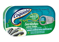 SARDINHA COQUEIRO OLEO SAB LIMAO 54X125G