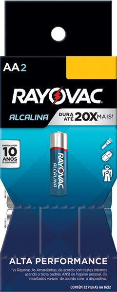 PILHA ALC RAYOVAC AA2 2UN