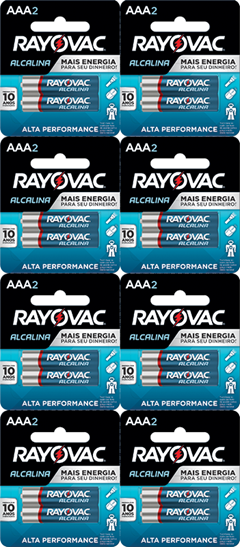 PILHA ALC RAYOVAC AAA2 MB C/ 16UN