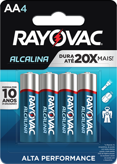 PILHA ALC RAYOVAC AA4 L4P3