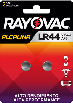 PILHA ELET RAYOVAC LR44-A476 2UN