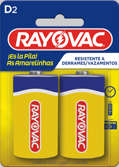 PILHA ZINCO RAYOVAC D2 2UN