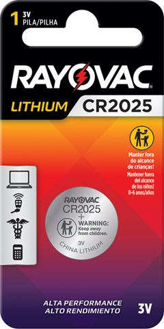 PILHA ELET RAYOVAC CR2025 1UN