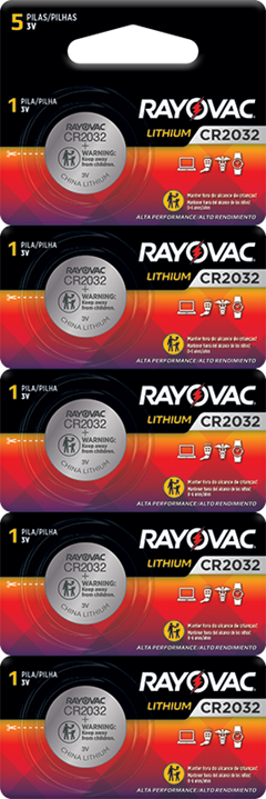 PILHA ELET RAYOVAC CR2032 MB C/ 5UN