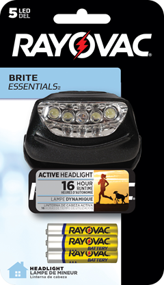 LANTERNA RAYOVAC MAOS LIVRES 2AAA