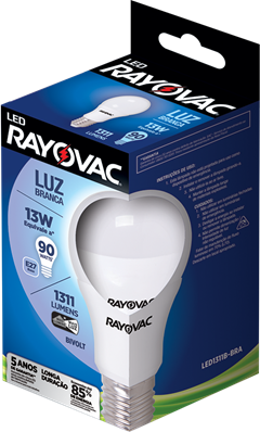 LAMPADA LED RAYOVAC 13W LUZ BRANCA