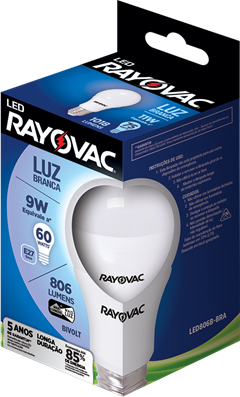 LAMPADA LED RAYOVAC 9W LUZ  BRANCA