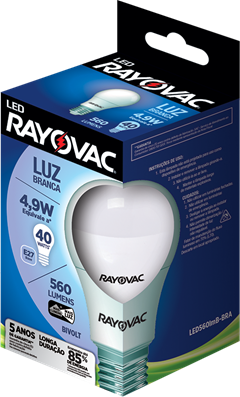LAMPADA LED RAYOVAC 4,9W LUZ BRANCA