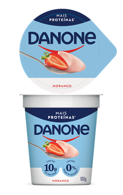 DANONE IOGURTE COM PROTEINA MORANGO 160G