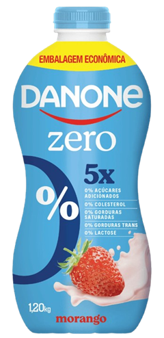 DANONE ZERO LÍQUIDO MORANGO 1200G
